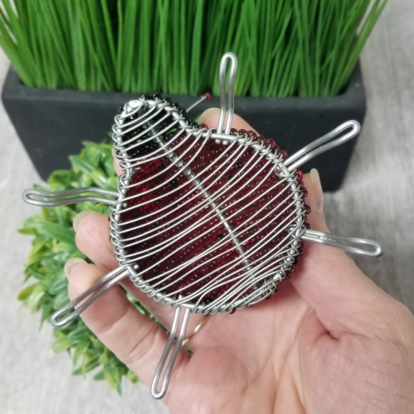 Ladybug decor (wire and beaded ) - Picture 8 of 8